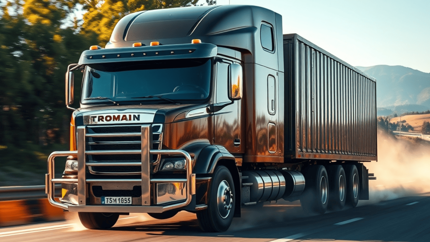 Cargo delivery with GPS tracking, secure packaging, and security staff for safe transport.
